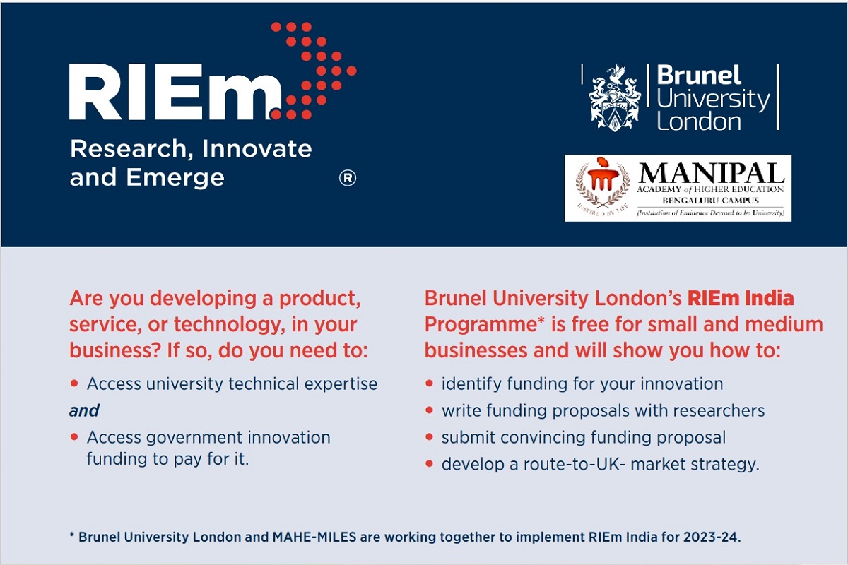 ɳ Centre for Innovation Leadership and Entrepreneurship to launch RIEm in India