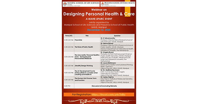 Webinar - Designing Personal Health and Care: December 12, 2020
