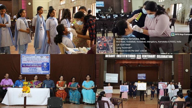 World oral health day programme in Besant womens college
